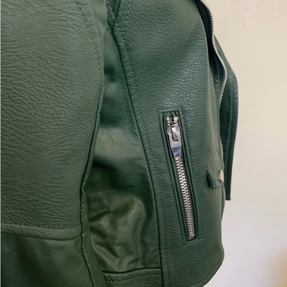 Blank NYC Green Vegan Leather Jacket New size S - Picture 4 of 8